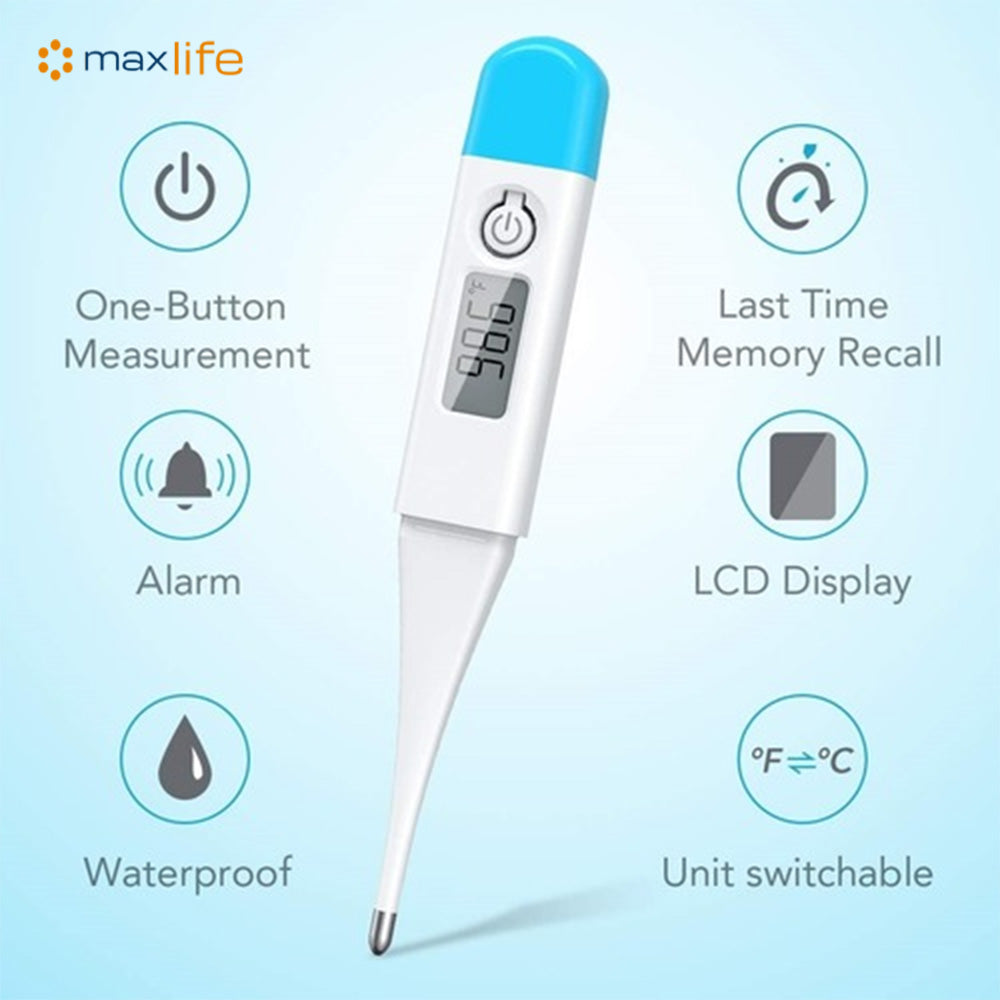 Digital Oral LCD Thermometer with Fever Alarm and Memory Function, Suitable for Newborns, Children and Adults