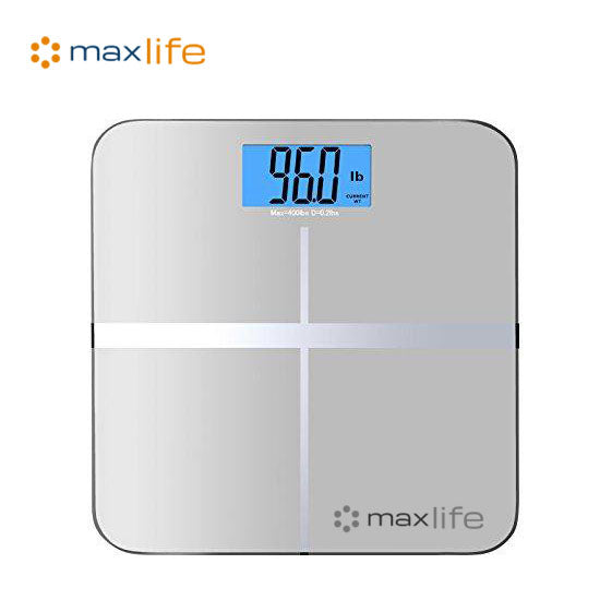 Digital Scale, Body Weight Bathroom Scale 396lb/180kg High Accuracy, Step-On Technology with Lithium Rechargeable Battery.