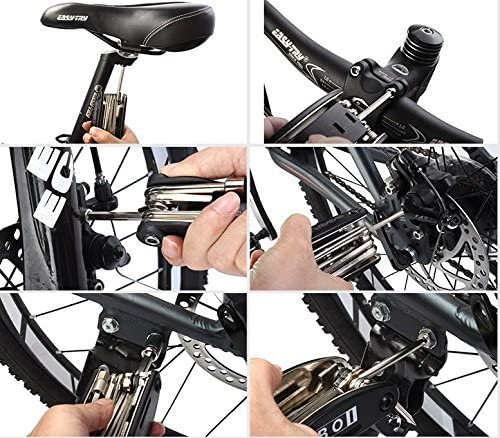 N1 Multifunction Bicycle Repair Tools Bike 15 in 1 Maintenance Tools Kits Set, Perfect for Sports and Outdoor Activities