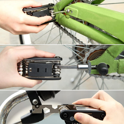 N1 Multifunction Bicycle Repair Tools Bike 15 in 1 Maintenance Tools Kits Set, Perfect for Sports and Outdoor Activities