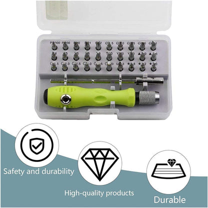 Precision Screwdriver Set 32 in 1 Multifunction Professional Magnetic Screwdriver Set Kits Repair Tools Screwdriver for Phones Laptop Computer Glasses