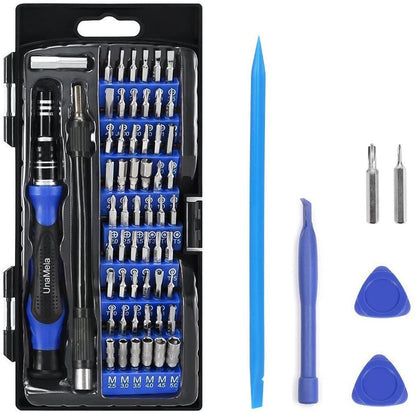 N1 Precision Screwdriver Set,60-Piece Electronics Precision Screwdriver in 1 with 56 Bits Multi-Type Magnetic Screwdriver Kit, Stainless Steel Professional Repair Tools Kit For Phone, Laptop, PC, Camera