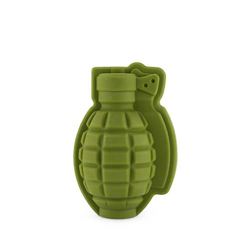 Ice Cube Mold 3D Grenade Shape Maker Bar Party Silicone Trays Mold