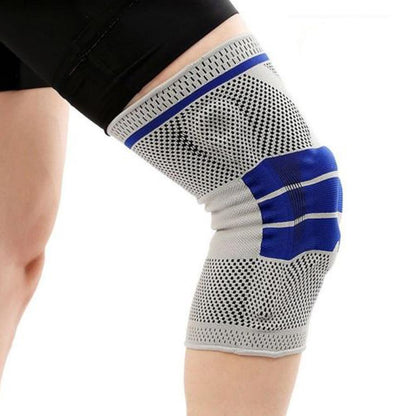 N1 Silicone Knee Brace, Full Spring Support, Strong Meniscus Compression 3D Protection