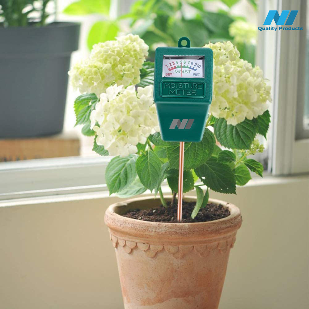 N1 Moisture Meter, Plant Soil PH Meter Indoor & Outdoor, Hygrometer Moisture Sensor Soil Test Kit Plant Water Meter for Garden, Farm, Lawn (No Battery Needed)