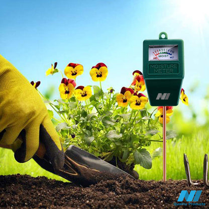 N1 Moisture Meter, Plant Soil PH Meter Indoor & Outdoor, Hygrometer Moisture Sensor Soil Test Kit Plant Water Meter for Garden, Farm, Lawn (No Battery Needed)