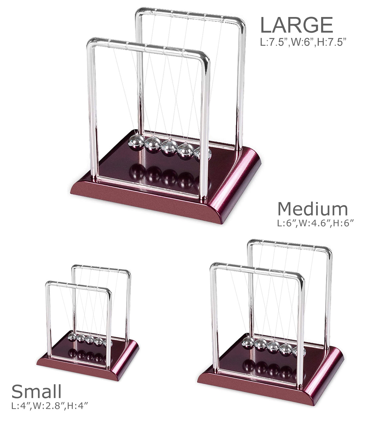 Newtons Cradle Office Desk Toy Kenetic Education Gravity Balance Balls