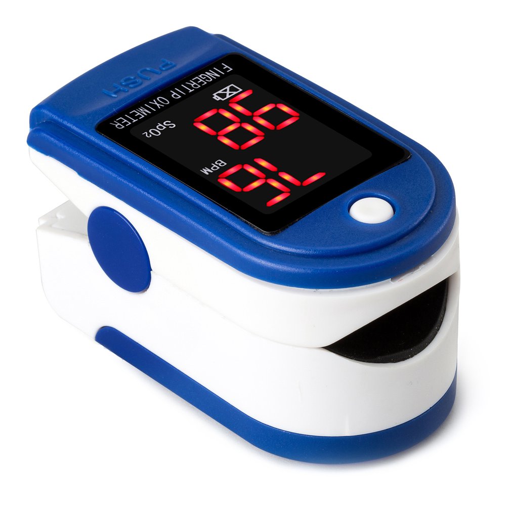 Finger Pulse Oximeter Blood Oxygen Saturation SpO2 Heart Rate O2 Monitor CE - LED