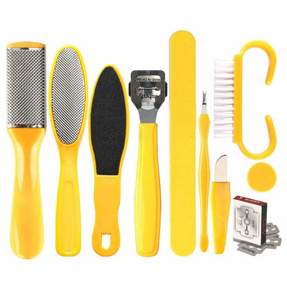 Professional Stainless Steel Pedicure Tools Set 10 in 1, Foot Care Kit, Nail Toe cutter,