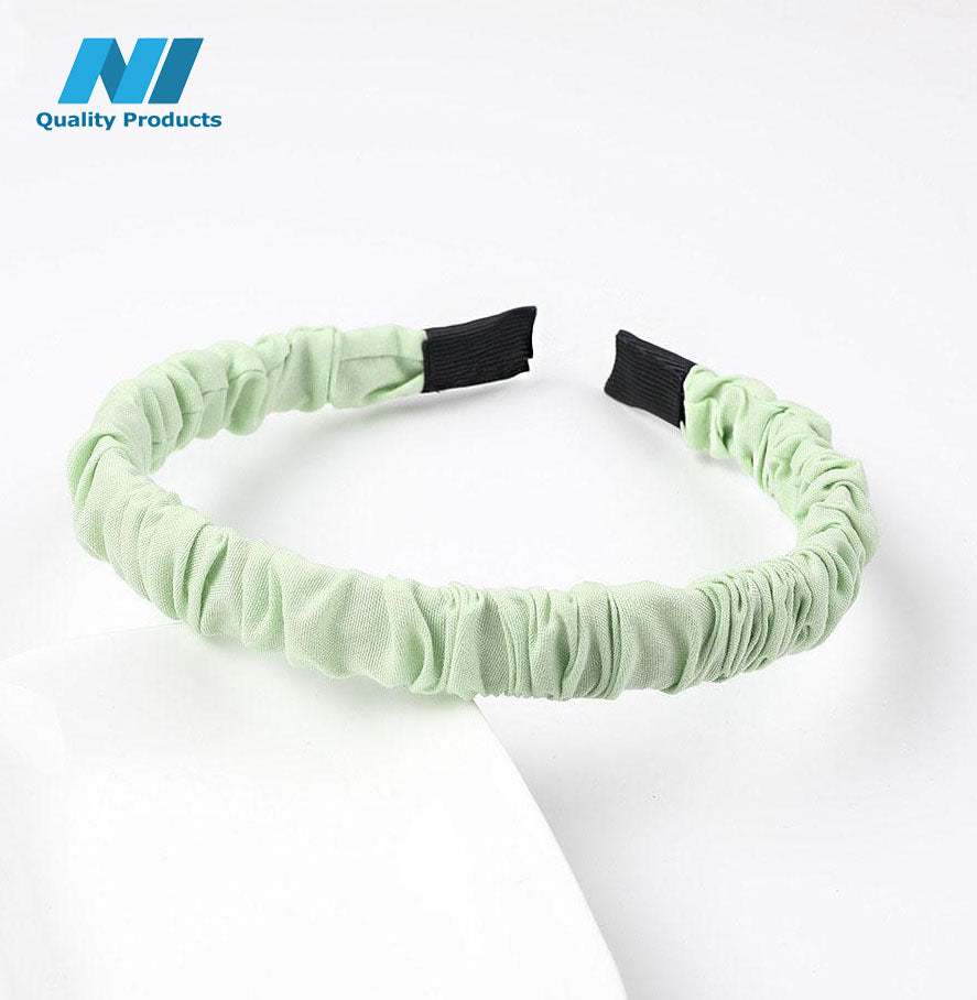 N1 Wrinkled Hairband Casual Design Women's Hair Hoop Headband,  Hair Accessories