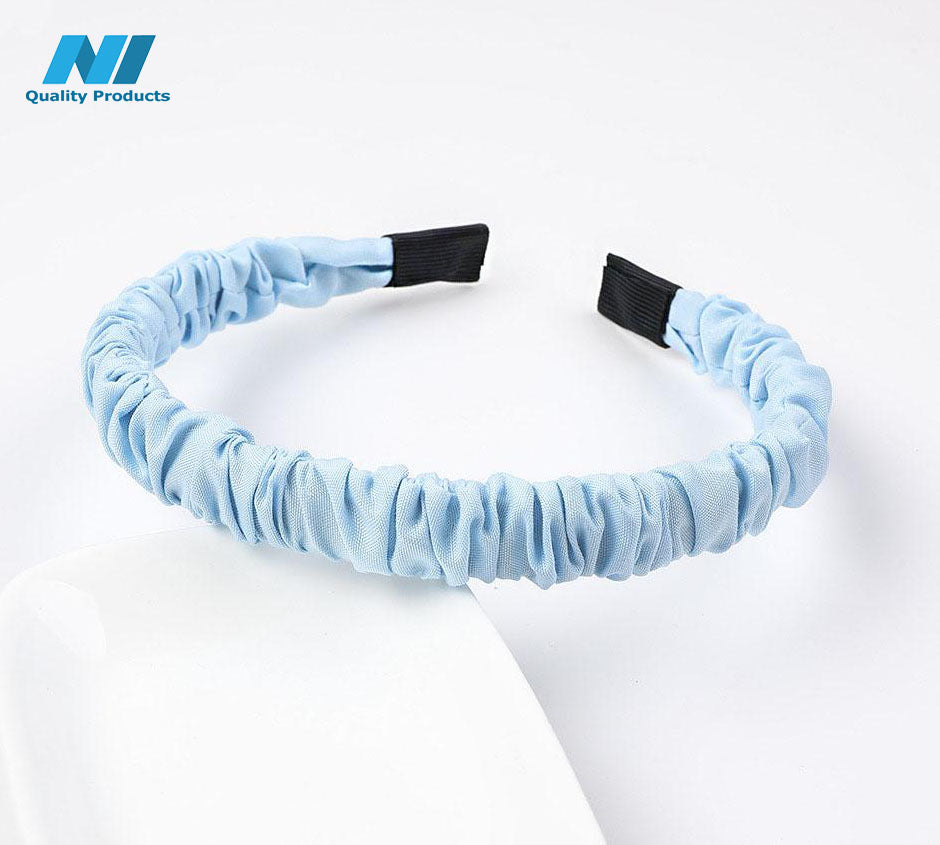 N1 Wrinkled Hairband Casual Design Women's Hair Hoop Headband,  Hair Accessories