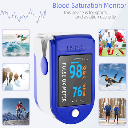 Finger Pulse Oximeter Blood Oxygen Saturation SpO2 Heart Rate O2 Monitor CE