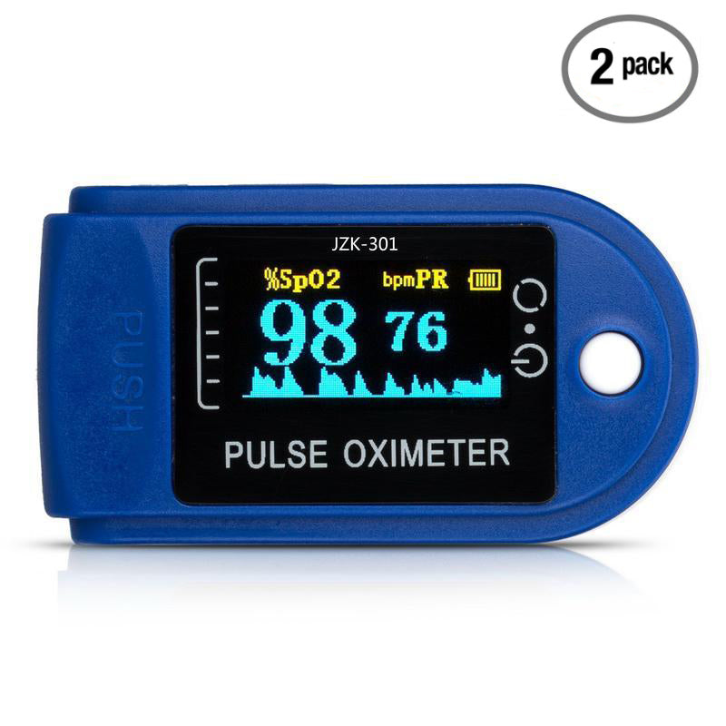 Finger Pulse Oximeter Blood Oxygen Saturation SpO2 Heart Rate O2 Monitor CE