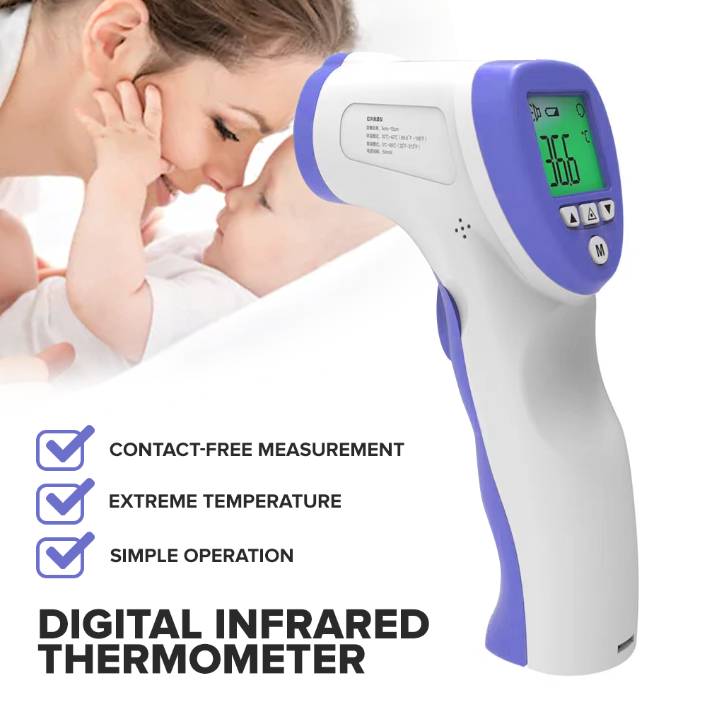 N1 Digital No Contact Infrared Thermometer For Baby, Adult - No Touch Forehead Temperature Gun - instant Accurate Reading