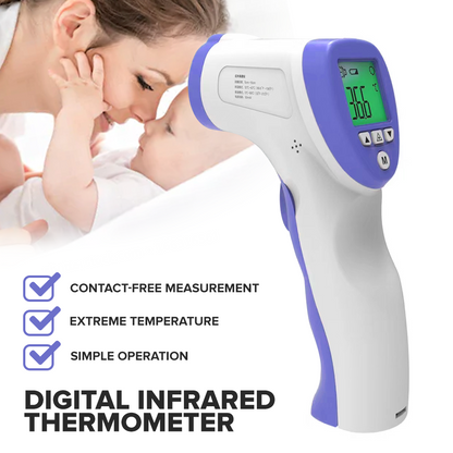 N1 Digital No Contact Infrared Thermometer For Baby, Adult - No Touch Forehead Temperature Gun - instant Accurate Reading