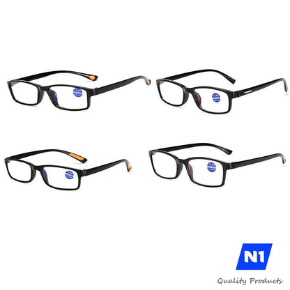 N1 Fashion Anti-Reflection Reading Glasses, Unisex Retro style, High Quality, Flexible Brake Free frame Slim Modern Design