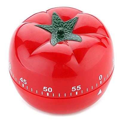 Mechanical Kitchen Countdown Timer Tomato Design, 60 Minutes Reminder Alarm