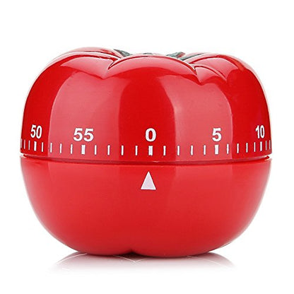 Mechanical Kitchen Countdown Timer Tomato Design, 60 Minutes Reminder Alarm