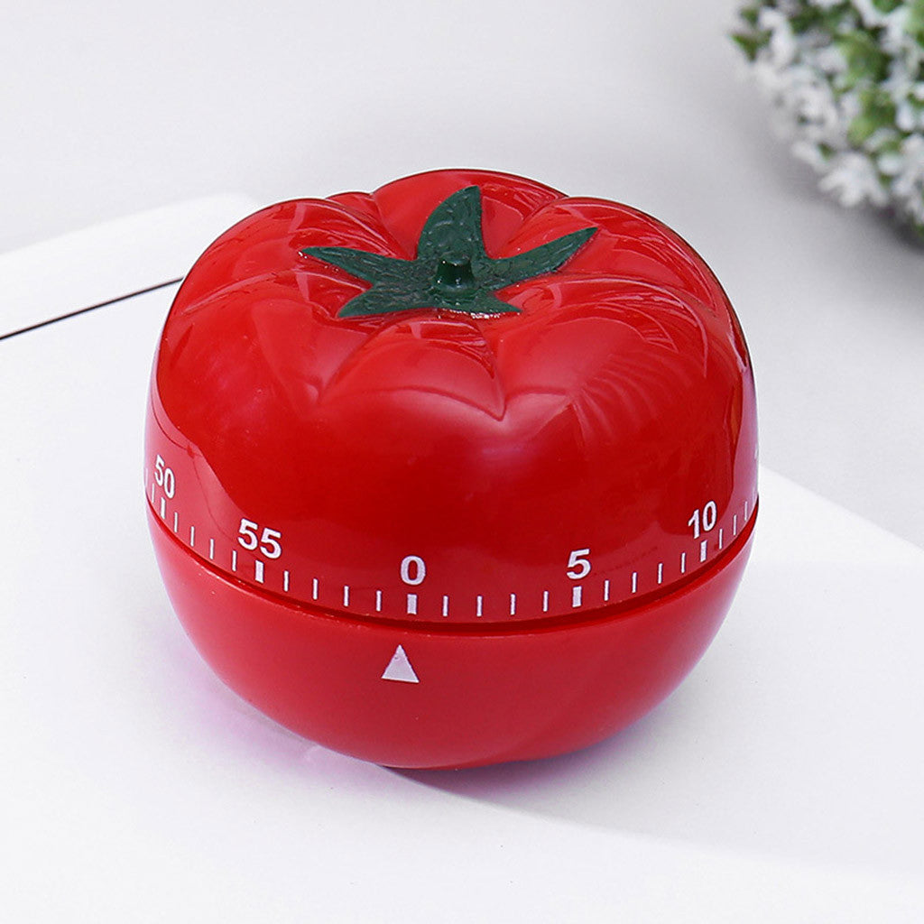 Mechanical Kitchen Countdown Timer Tomato Design, 60 Minutes Reminder Alarm