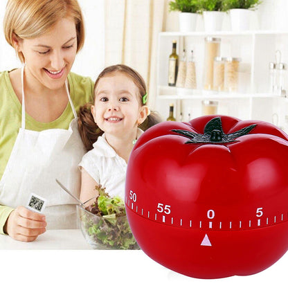 Mechanical Kitchen Countdown Timer Tomato Design, 60 Minutes Reminder Alarm