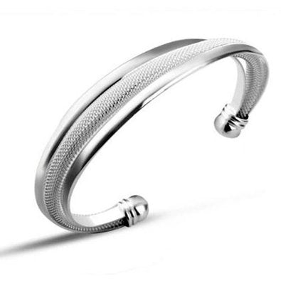 Silver Plated Twist Bracelet