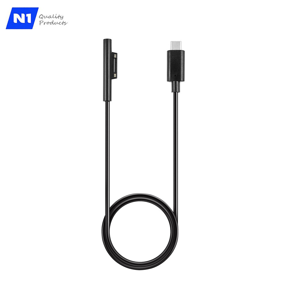 N1- USB Cable Type C , AC Charger Adapter for Microsoft Surface Pro 3, Pro 4, Pro 5, Pro 6, Pro 7 Tablet - 5 Ft