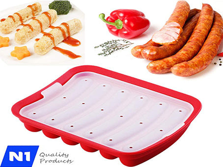 N1 Silicone Sausage Mold, Baking and ice Mold , DIY homemade Sausage Hot Dog Mold, lce and Candy Maker