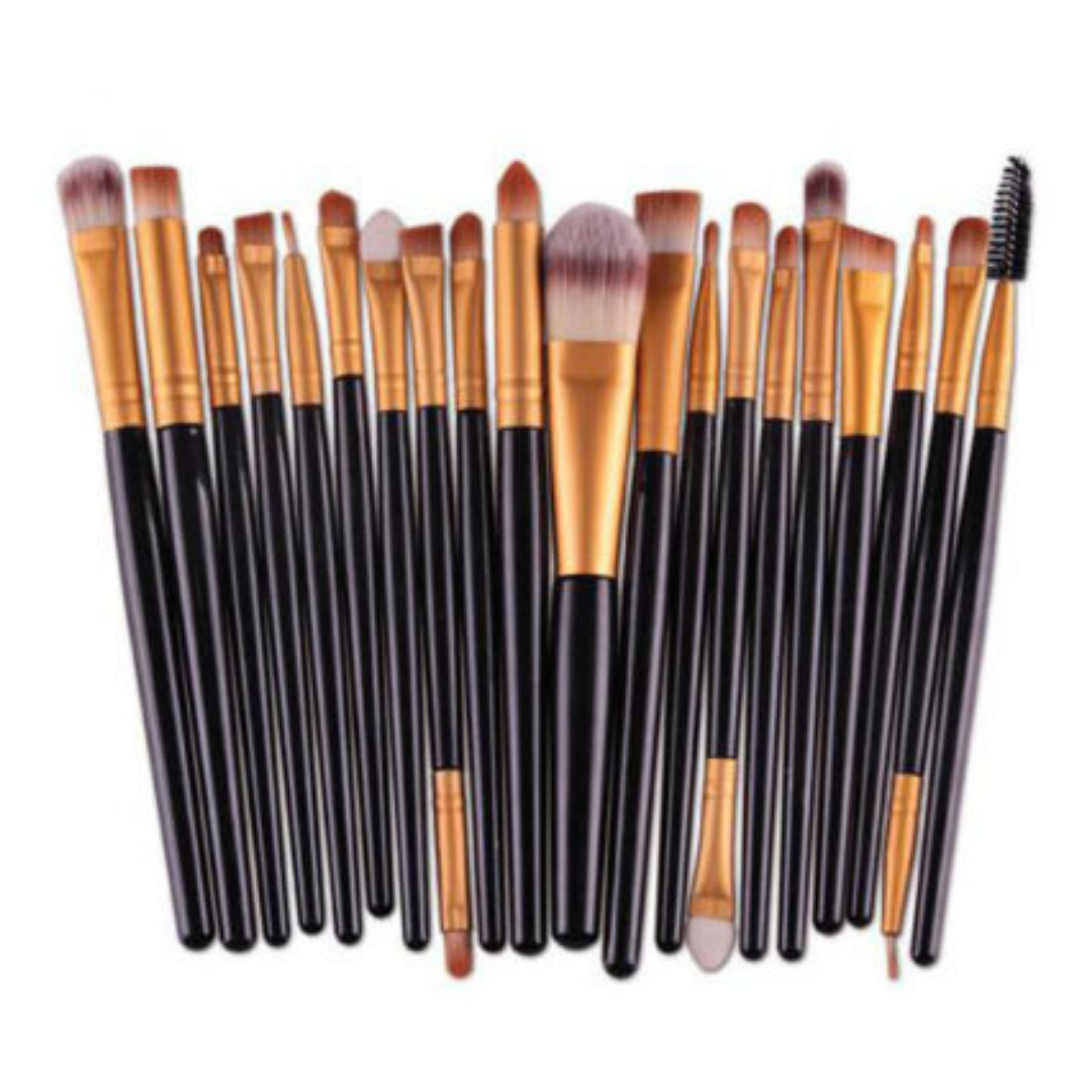 Max Life - Makeup Brushes Kit 20 Pcs Set, Powder Foundation Eyeshadow Eyeliner Lip Brush