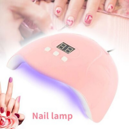 N1- Professional UV Lamp Gel Nail Dryer, 54W UV LED Light Nail Polish Curing with Automatic Sensor, LCD Time Display