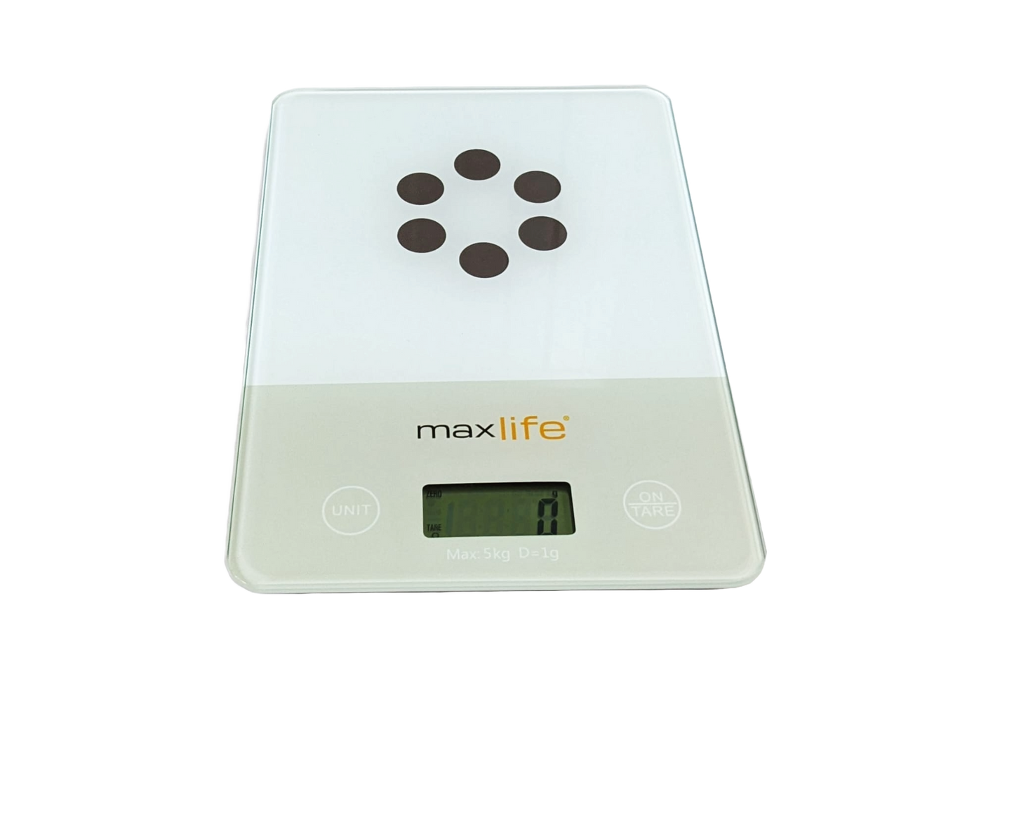 Max Life Digital Kitchen Scale ML-CF1 - High Accuracy Food Scale with Tare and Multi-Unit Measurement, Slim Design with Large LCD Display