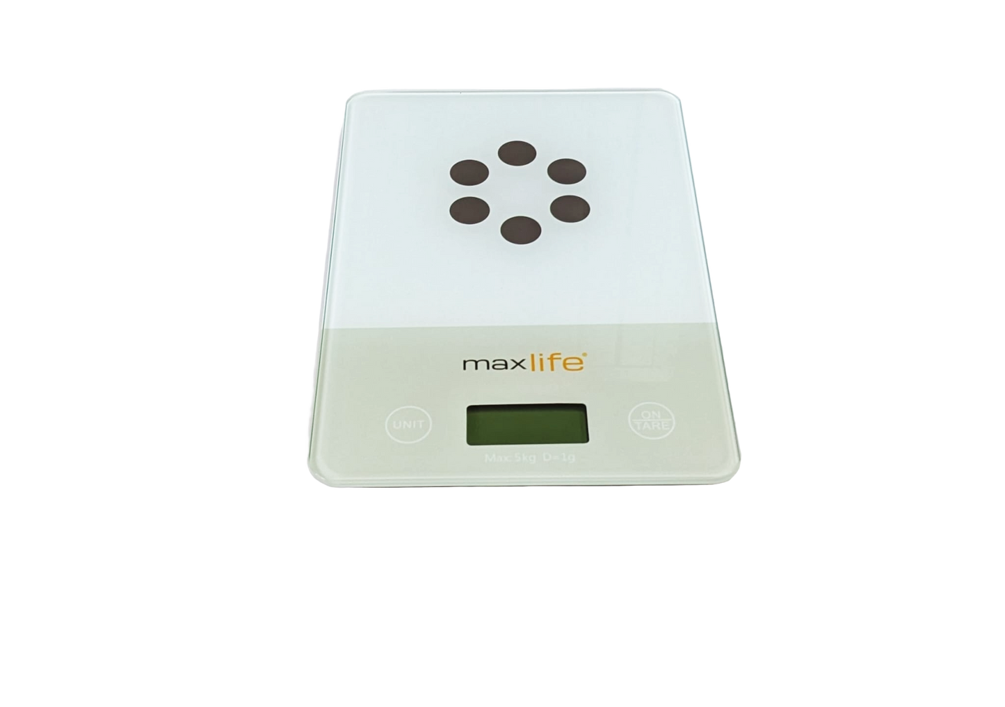 Max Life Digital Kitchen Scale ML-CF1 - High Accuracy Food Scale with Tare and Multi-Unit Measurement, Slim Design with Large LCD Display