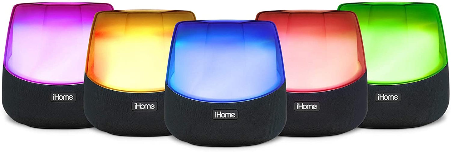 iHome iBTW750 Color Changing Bluetooth Speaker with Passive Subwoofer