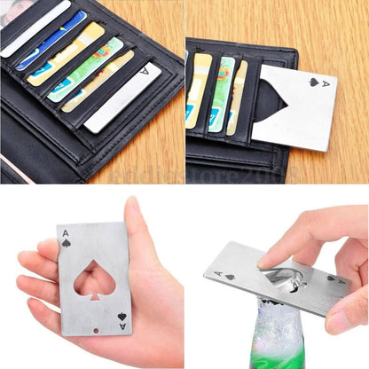 N1- Bottle Opener , Credit Card Size Stainless Steel Bottle Openers High Quality Thick Stainless Steel