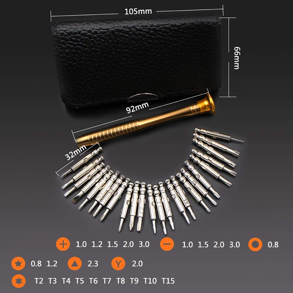 N1 Small Mini Precision Screwdriver 25 Pcs Set , Magnetic Bits, For Mobile Phones, Watch Jewelry Electronic Repair Tools & Home Improvement