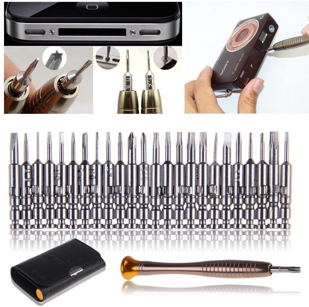 N1 Small Mini Precision Screwdriver 25 Pcs Set , Magnetic Bits, For Mobile Phones, Watch Jewelry Electronic Repair Tools & Home Improvement