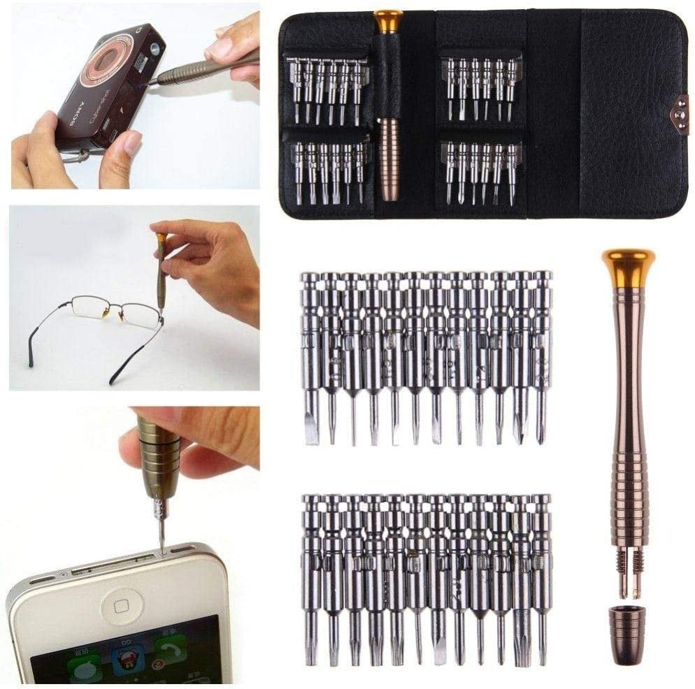 N1 Small Mini Precision Screwdriver 25 Pcs Set , Magnetic Bits, For Mobile Phones, Watch Jewelry Electronic Repair Tools & Home Improvement