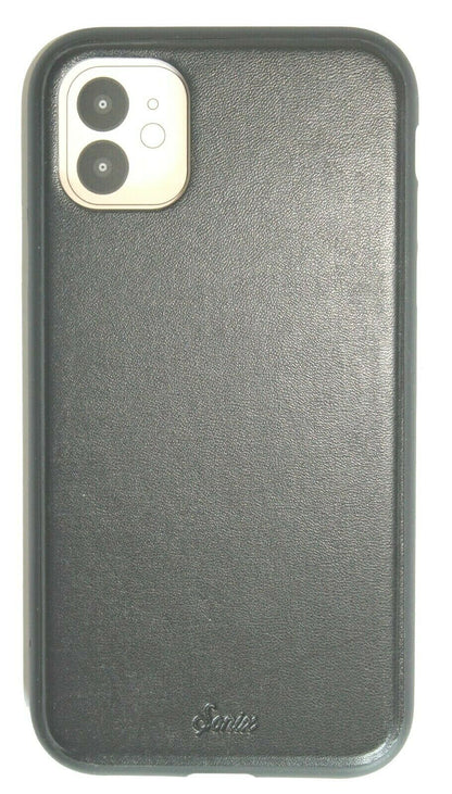 Tres Case Crossbody iPhone 11/Xr Leather Wallet Case- Black